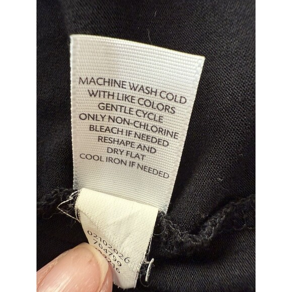 J. Jill Black Open Front Cardigan Size M Stretch Lightweight Drape Pockets - Picture 9 of 9